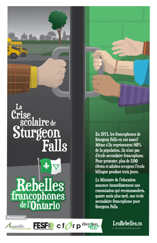 Affiche - Rebelles - Crise scolaire de Sturgeon Falls