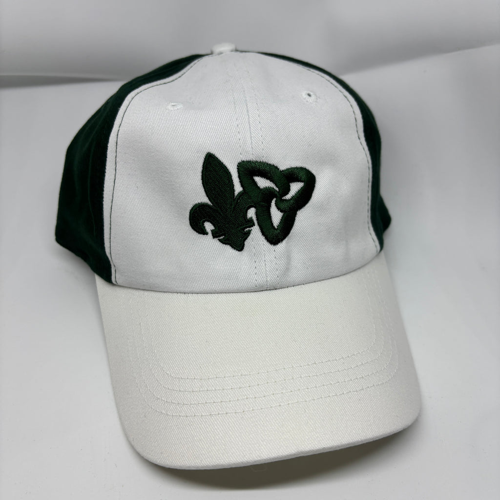 Casquette Fleur d'Unis - vert forêt et blanc (adulte)
