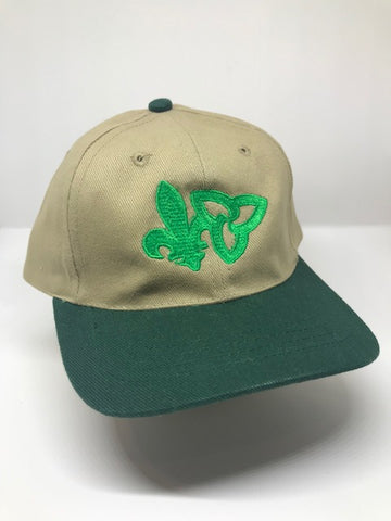 Casquette pour enfants - verte et beige